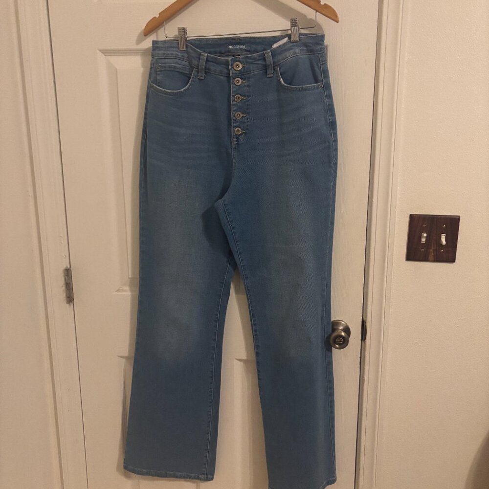INC International Concepts High Waisted Flare Jeans - 12/31